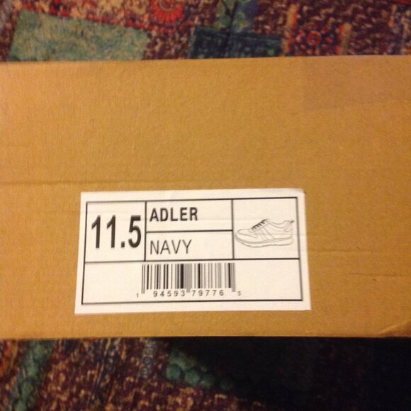 Thomas & Vine Men's Adler Navy Suede & Blue Textile Sneakers - 11.5 - New in Box - Picture 10 of 11